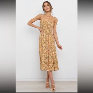 Petal & Pup Daelyn Dress Orange Floral